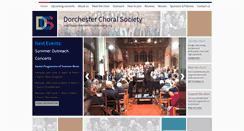 Desktop Screenshot of dorchesterchoralsociety.org
