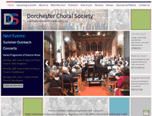 Tablet Screenshot of dorchesterchoralsociety.org